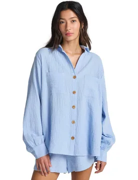 Camisa con botones para mujer Swell Blouse - Billabong - FashionsVida