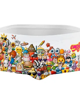 Emoji Big Wave Swimming Boxer Multicolour S Men - OTSO - FashionsVida