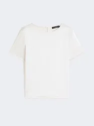 MAX MARA t-shirt in raso donna ecru