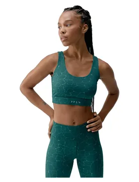 Haut De Sport Maintien Moyen Organic Deep Green XS - Born Living Yoga - FashionsVida