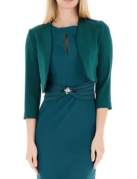 Bolero maniche 3/4 PETROLIO XS - Rinascimento - FashionsVida