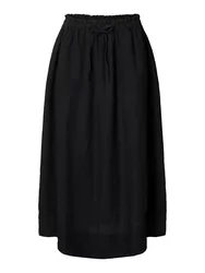 SLFLINNA MW MIDI LINEN SKIRT B female
