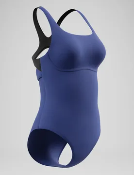 Solid Flex Band Swimsuit Blue female - Speedo - FashionsVida