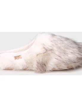 Zapatillas de casa cerradas de mujer de tejido de pelo estampado - Toni Pons - FashionsVida