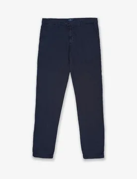 Pantalones de lino de hombre slim con botón - Makarthy - FashionsVida
