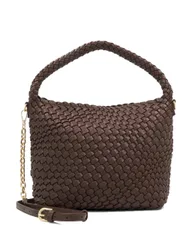 Woven Slouch Bag Brown female