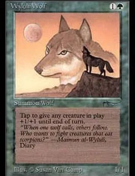 Wyluli Wolf (light) Arabian Nights - Magic: The Gathering - FashionsVida
