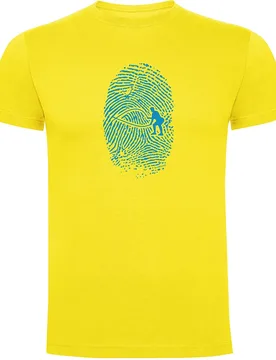 T-shirt à Manches Courtes Crossfit Fingerprint Yellow M - Kruskis - FashionsVida