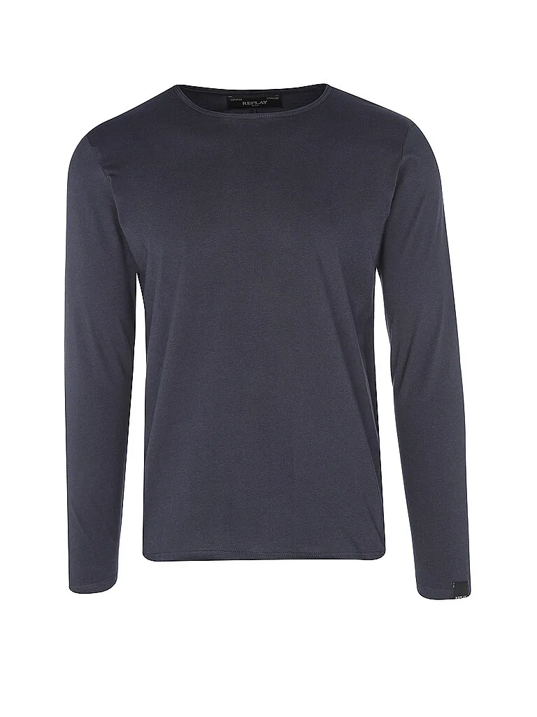 Langarmshirt blau S Herren - Replay - FashionsVida
