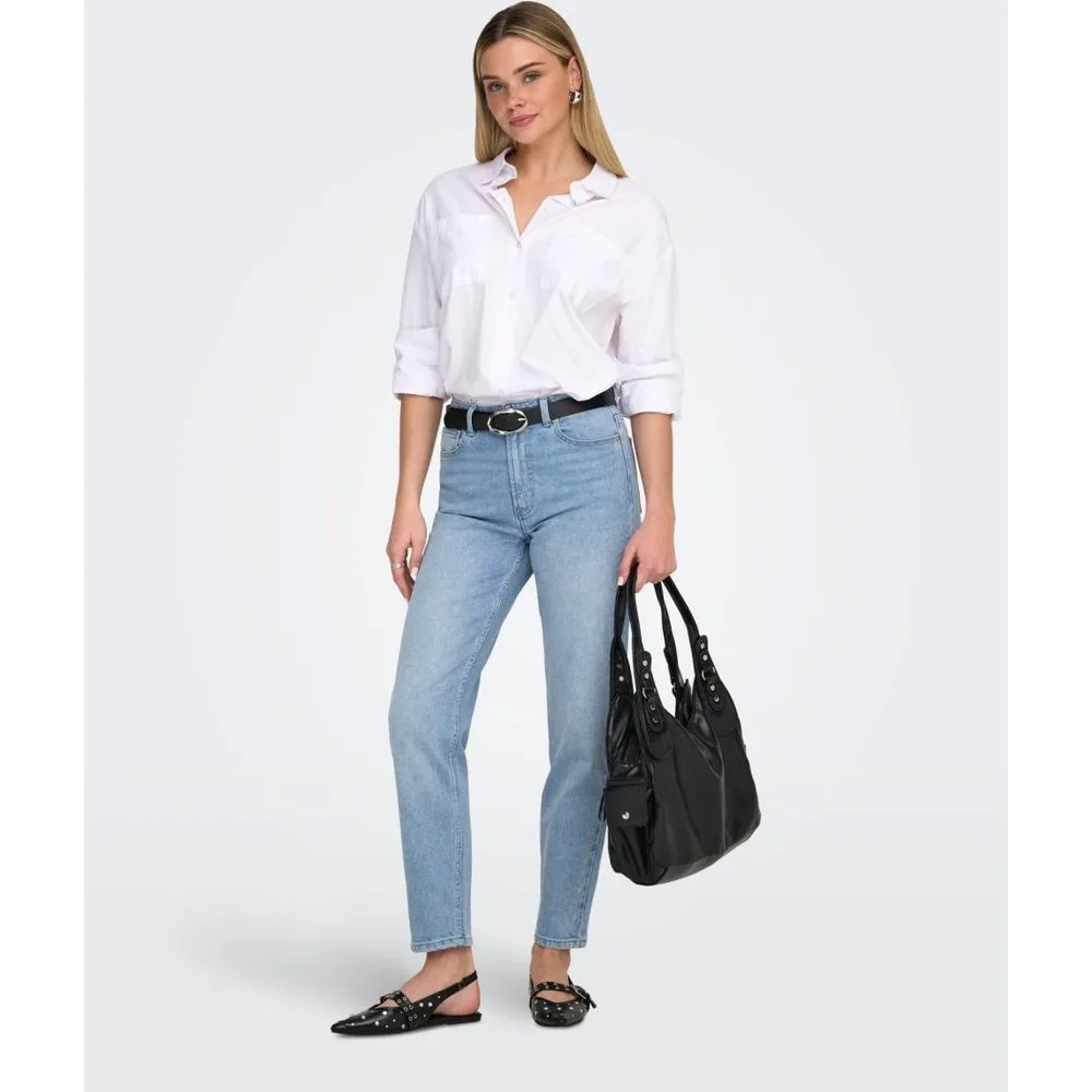 Pantalón de mujer vaquero y recto - Only - FashionsVida