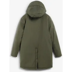 Parka de hombre con abertura trasera y capucha ajustable