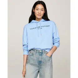Sudadera de mujer con cuello redondo y capucha