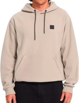 Sweat à capuche en polaire - Second Trip Pullover Light Khaki - Taille M - Beige - Volcom - FashionsVida