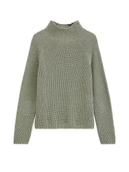 Pull à col roulé vert clair XL
