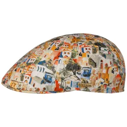 Texas Village Print Flat Cap by - mixed colours - Size: S (54-55 cm)
