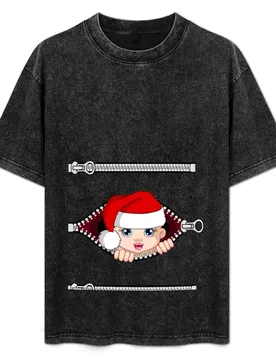 Peek a boo santa baby T-Shirt - Aliexpress - FashionsVida