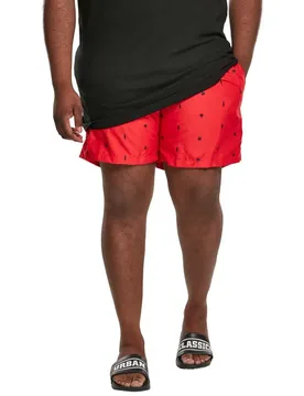 Short De Bain Tb2680 Leaf / Fire Red / Navy S - Urban classics - FashionsVida