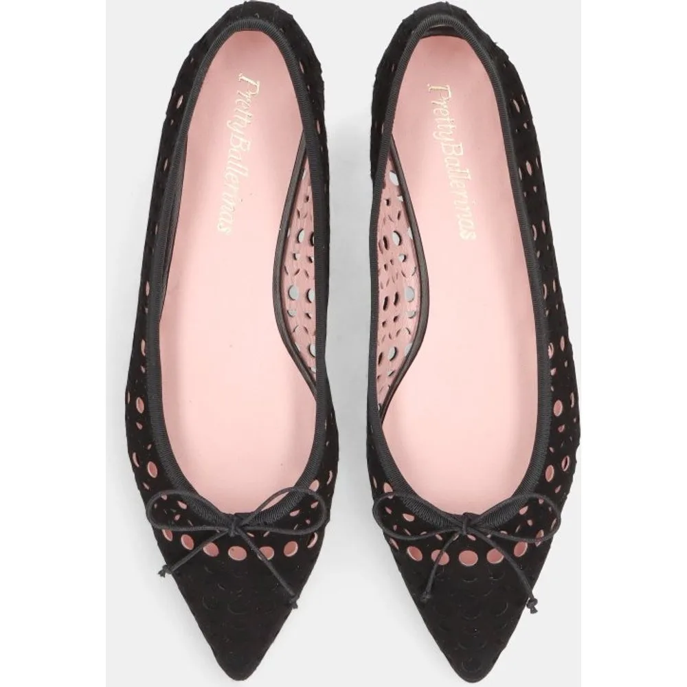 Bailarinas paris de mujer en ante perforado - Pretty Ballerinas - FashionsVida