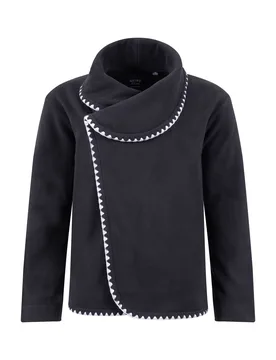 Weird Fish Tamara Asymmetric Fleece Cardigan Size 8 - sale all-sale sale womens women women all-womens women fleeces women knitwear women knitwear car - Navy - FashionsVida