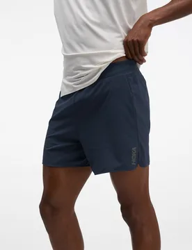 Men's Glide Shorts 5'' Brief in Varsity Navy, Size Large - HOKA - FashionsVida