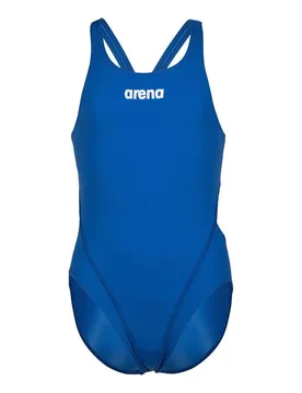 Team Tech Solid Swimsuit Royal / White 6-7 Years Girls - Arena - FashionsVida