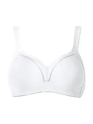 BH ohne Bügel COTTON 01 weiss weiss 90C Damen