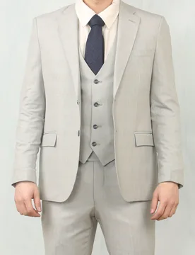 Mens 3 Piece Prince Of Wales Grey Suit Workwear - Size 42" (Chest) 36" (Waist) - TruClothing - FashionsVida