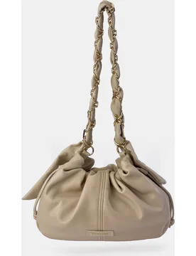 Bolso crossbody en P.U. suave con asa y cadena - Pierre Cardin - FashionsVida