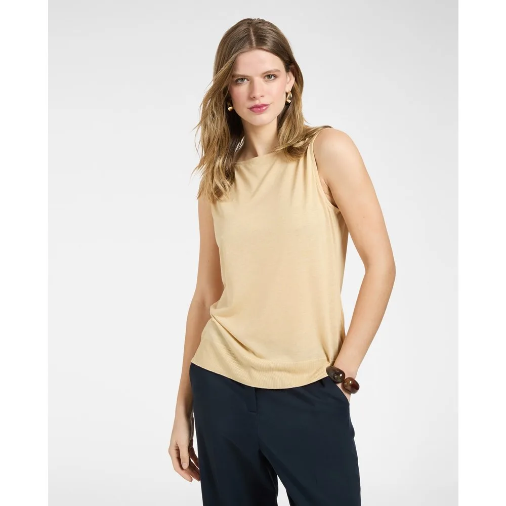 Top de mujer con escote barco ajuste regular - Elena Miró - FashionsVida