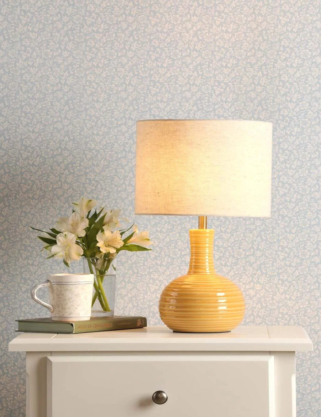 Padley Ceramic Table Lamp Antique Brass - Laura Ashley - FashionsVida