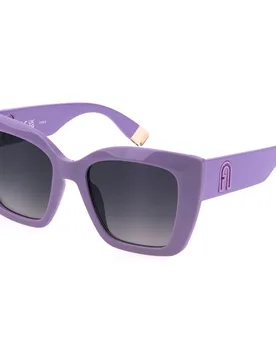Occhiali Da Sole Da Donna Sfu710 Shiny Lilac Smoke Gradient Smoke / CAT3 - Furla - FashionsVida