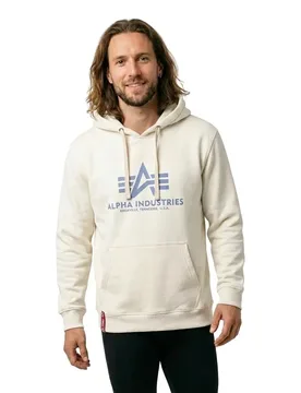 Industries Sweat à Capuche Basic Vintage White L - ALPHA - FashionsVida