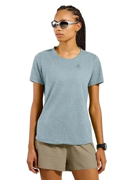 Maglietta A Maniche Corte Crew Active 365 Linencool Baby Blue XS - Odlo - FashionsVida