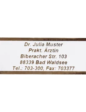 Namensaufkleber "Schrifttyp B" gold - walzvital - FashionsVida