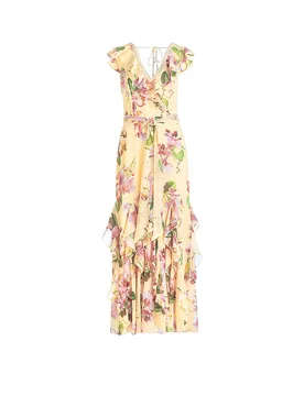 Vestido de noche amarillo 38 - Vera Mont - FashionsVida