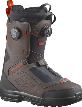 Chaussures De Snowboard Echo Dual Boa Black / Wren / Fiery Red 25.0 - Salomon - FashionsVida