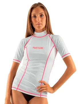 Rash Guard Manches Courtes T Sun White L - Seacsub - FashionsVida