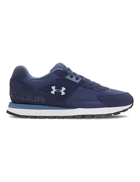 Sneakers blu in nylon con inserti scamosciati Essential Runner 41 - Under armour - FashionsVida