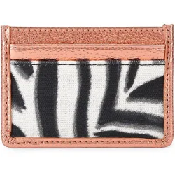 Tarjetero de mujer con estampado animal print