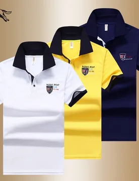 Polo shirt men Summer new Men's short-sleeved polo shirt mens embroidery synthetic fiber Fabric youth casual business polo shirt - Aliexpress - FashionsVida