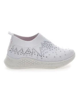 Socks Shoes Bianche con strass 218360 28 - COVERI - FashionsVida