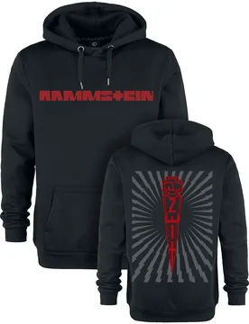 Kapuzenpullover - Zeit - S bis 3XL - für Männer - Größe XXL - schwarz - Lizenziertes Merchandise! - Männer - male - Rammstein - FashionsVida