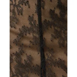 Vestido con encaje de tirantes