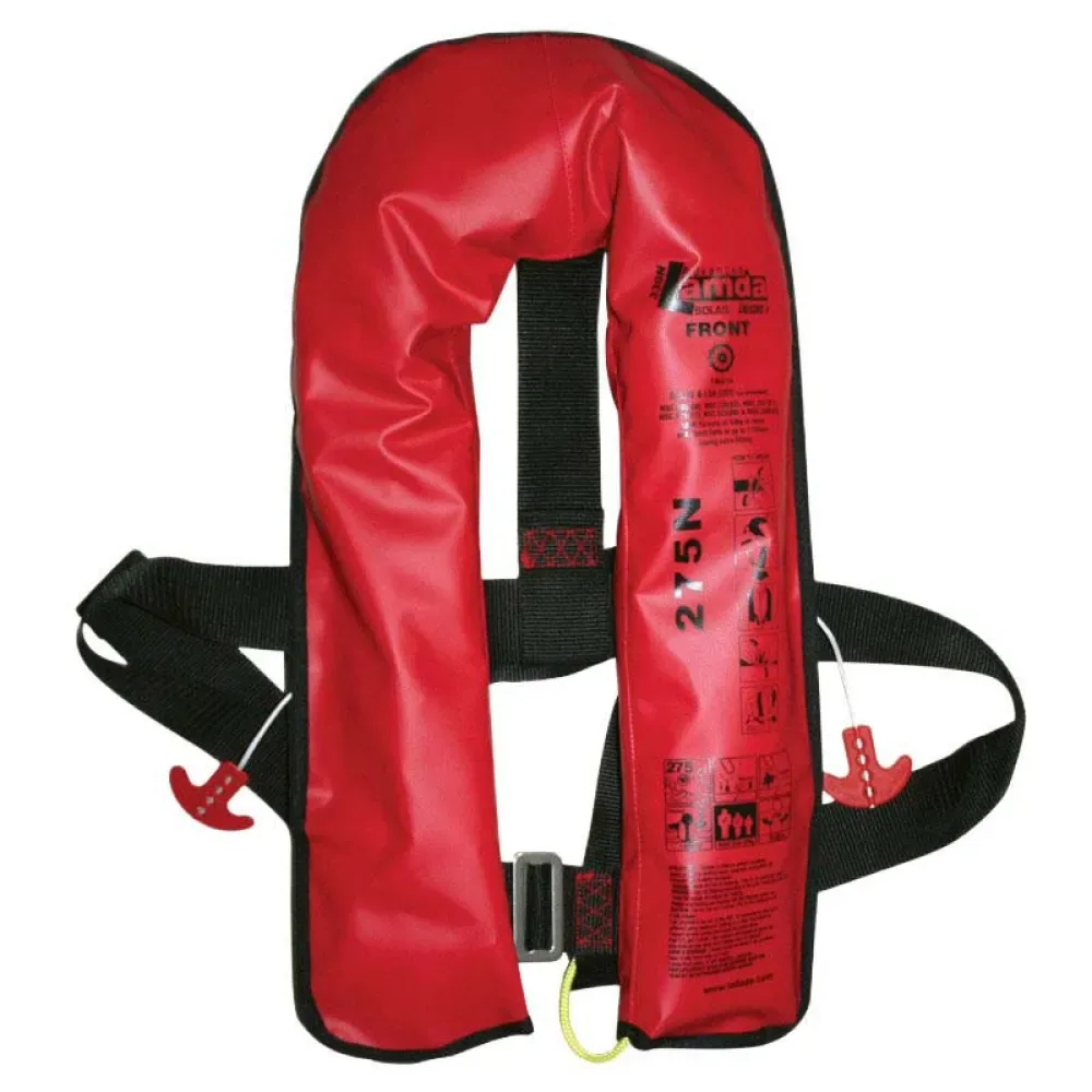 Lamda Auto 275n Inflatable Life Jacket Red One Size unisex - Lalizas - FashionsVida