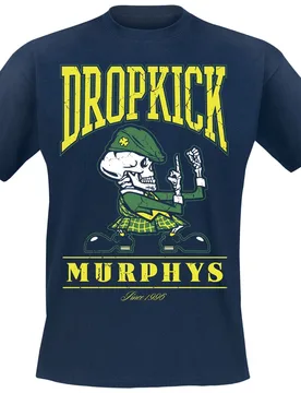 T-Shirt - Fist Up - S bis XXL - für Männer - Größe M - navy - Lizenziertes Merchandise! - Männer - male - Dropkick Murphys - FashionsVida