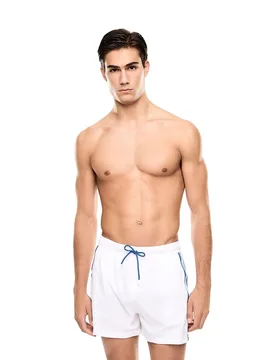 Ea7 Emporio Armani Slip De Bain Boxer 7m001688_af21073 White / Turkish Sea XS - Giorgio Armani - FashionsVida