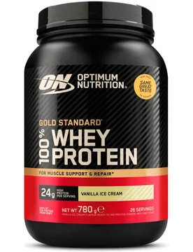 On 100 whey gold standard 780g proteínas (UNICA) - Optimum Nutrition - FashionsVida
