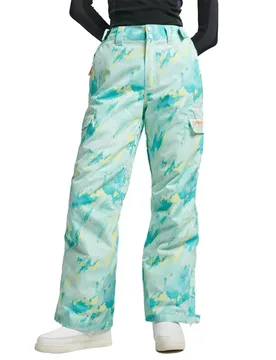 Pantalon Ski Ultimate Rescue Abstract Teal Lime M - Superdry - FashionsVida