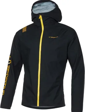Veste technique de trail running - Pocketshell Jkt M Black - Taille L - Noir - La Sportiva - FashionsVida