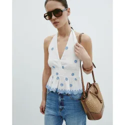 Sfera - Top bordado allover